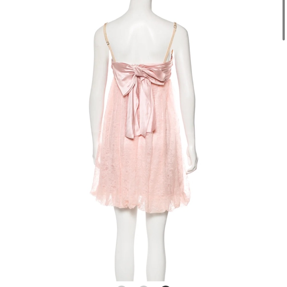 DOLCE & GABBANA XS PINK SILK AND LACE BUSTER BABYDOLL DRESS SEEN ON GOSSIP GIRL - Picture 6 of 7